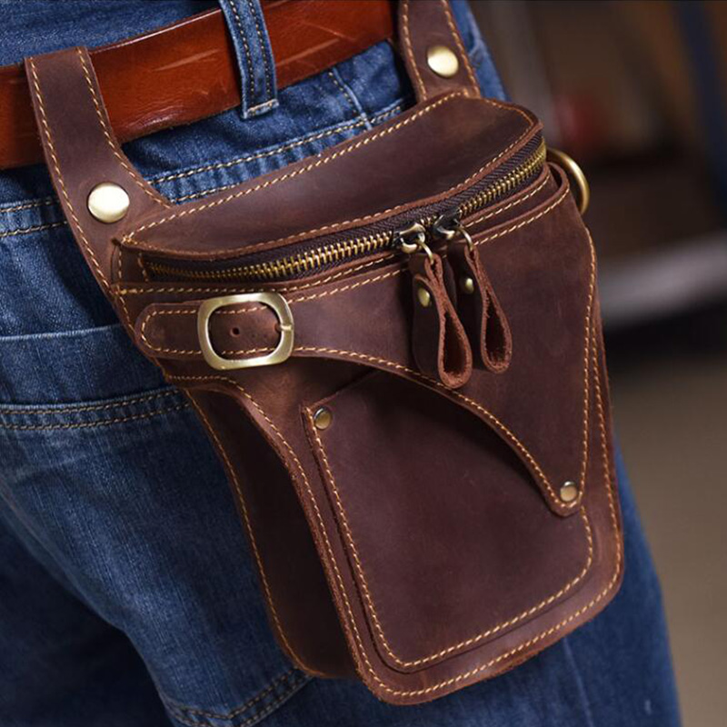 Motorcycle Gear Bag - Motorcycle Bag For Men Genuine Leather
