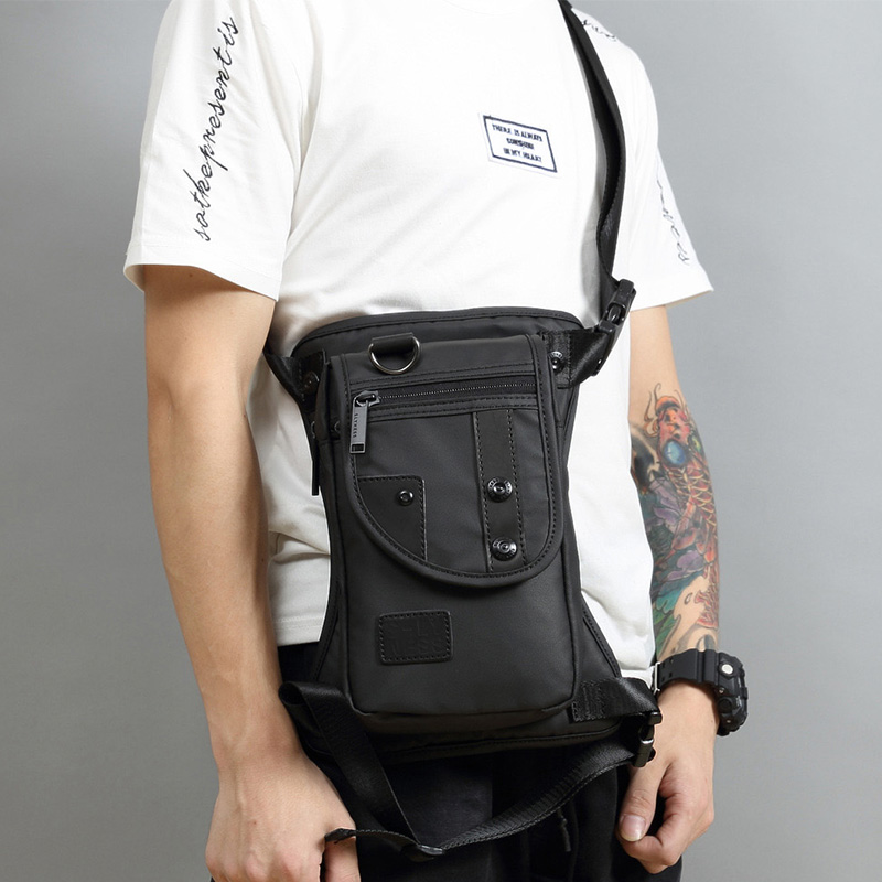 Men Waist Fanny Pack Drop Leg  - Motorcycle Gear Bag のレビューと価格