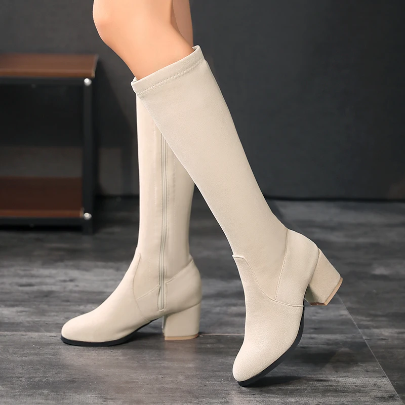 Winter Women Knee High Boots A - Riding Boot Short のレビューと価格
