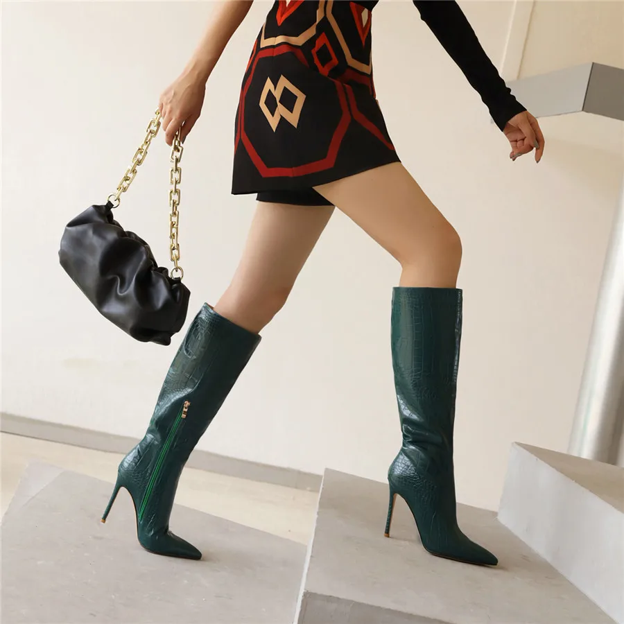 Shiny Silver Gold Women Knee H - Riding Boot Short のレビューと価格