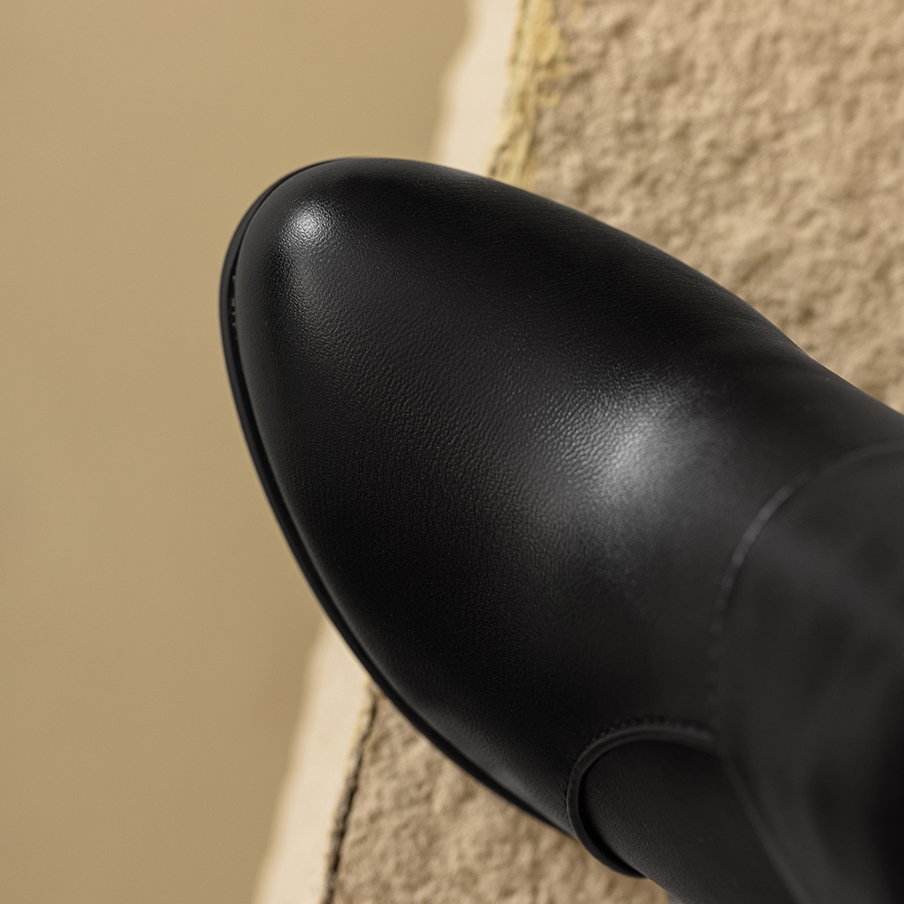 New Winter Sweet Black White W - Riding Boot Short のレビューと価格