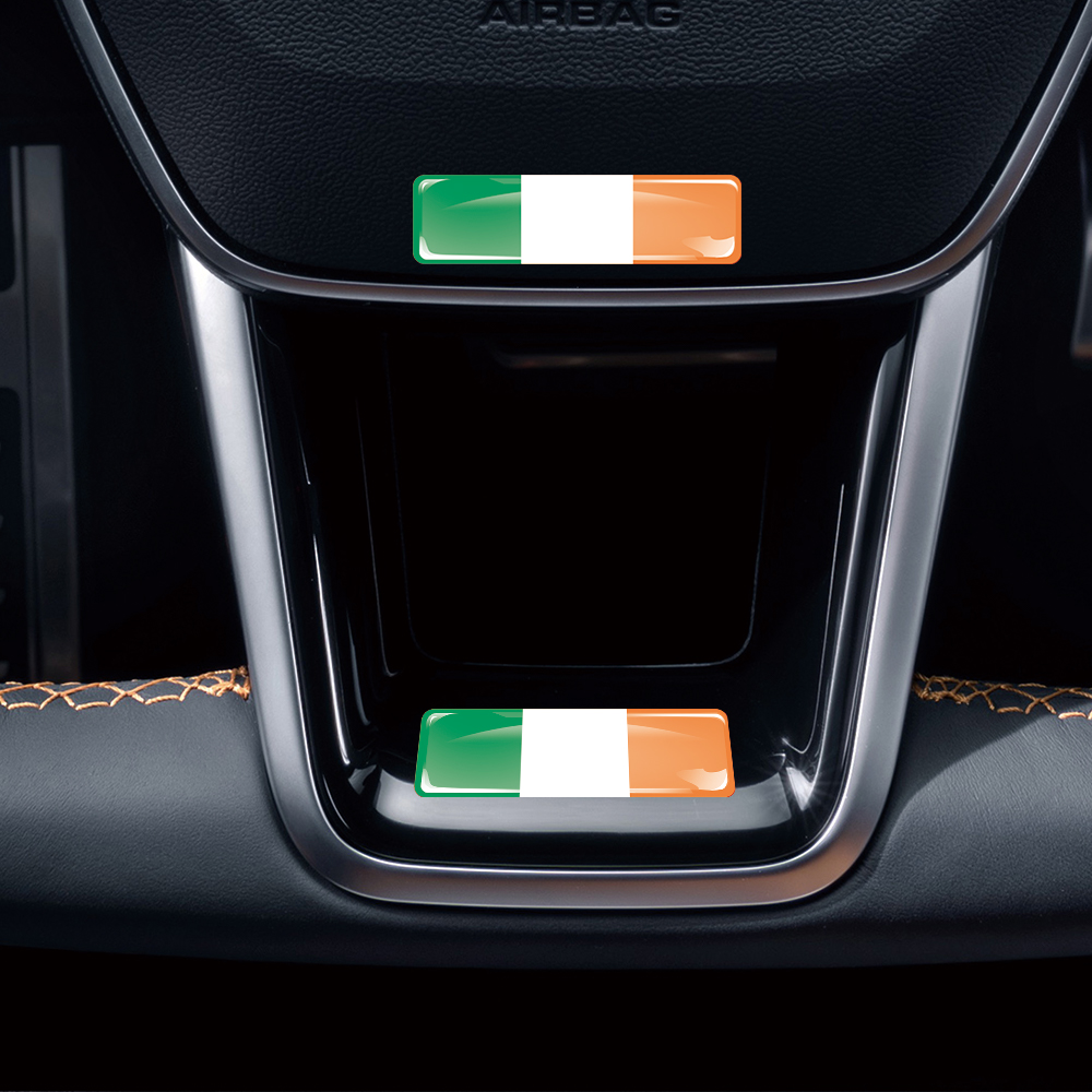 Ireland Flag 3D Epoxy Resin De - Motorcycle Gear Ireland のレビューと価格