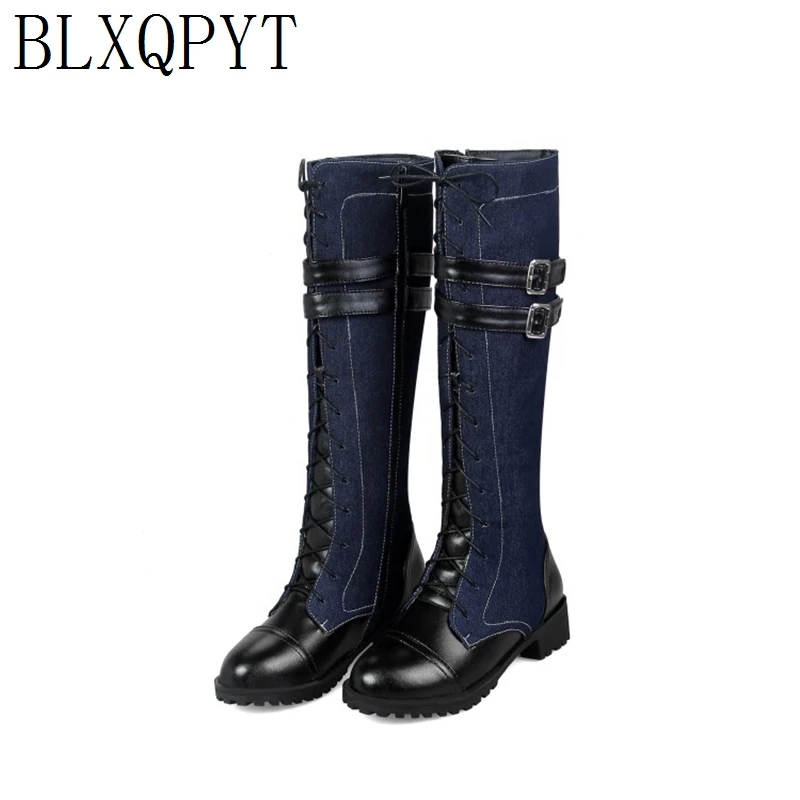 BLXQPYT Winter Autumn Knee Hig - Riding Boot Short のレビューと価格