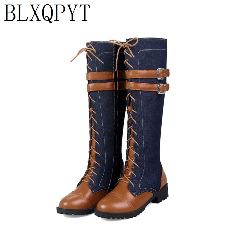 BLXQPYT Winter Autumn Knee Hig - Riding Boot Short のレビューと価格