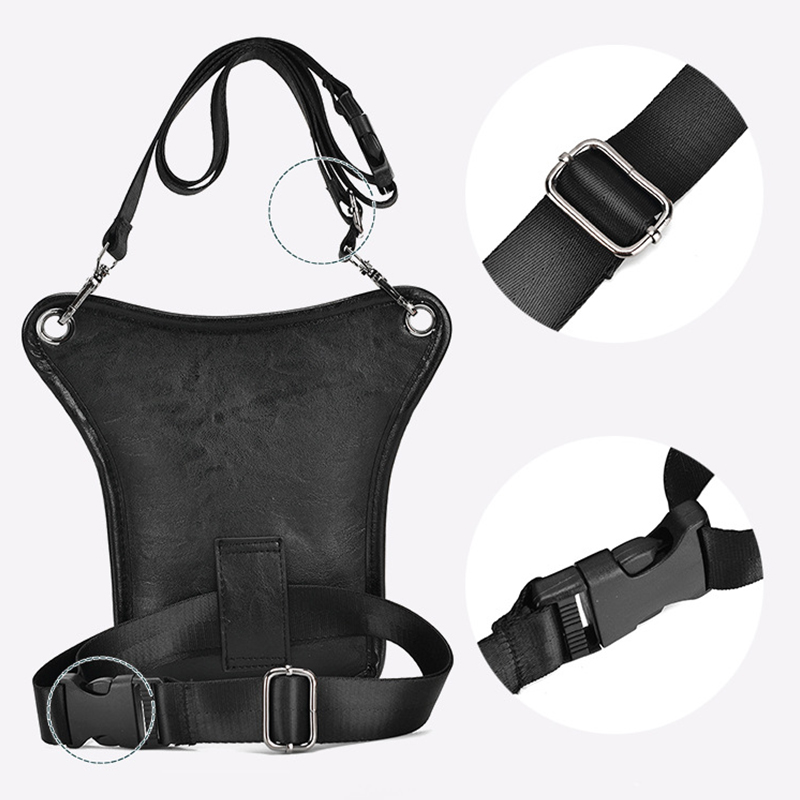 Vintage Pu Leather Waist Pack  - Motorcycle Gear Bag のレビューと価格