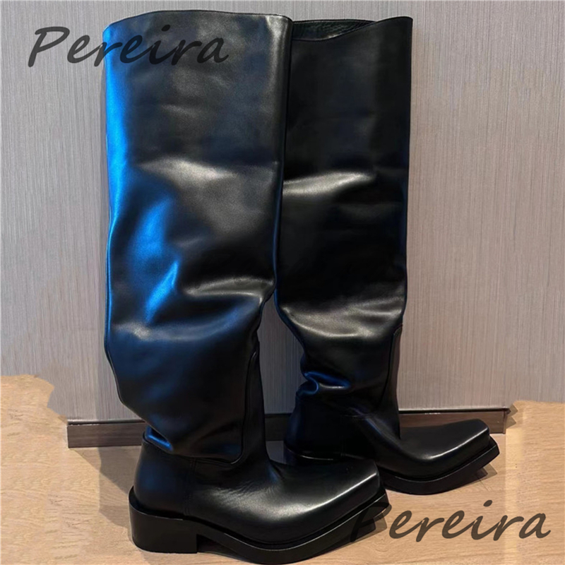 Thick Soled Over The Knee Boot - Riding Boot Short のレビューと価格