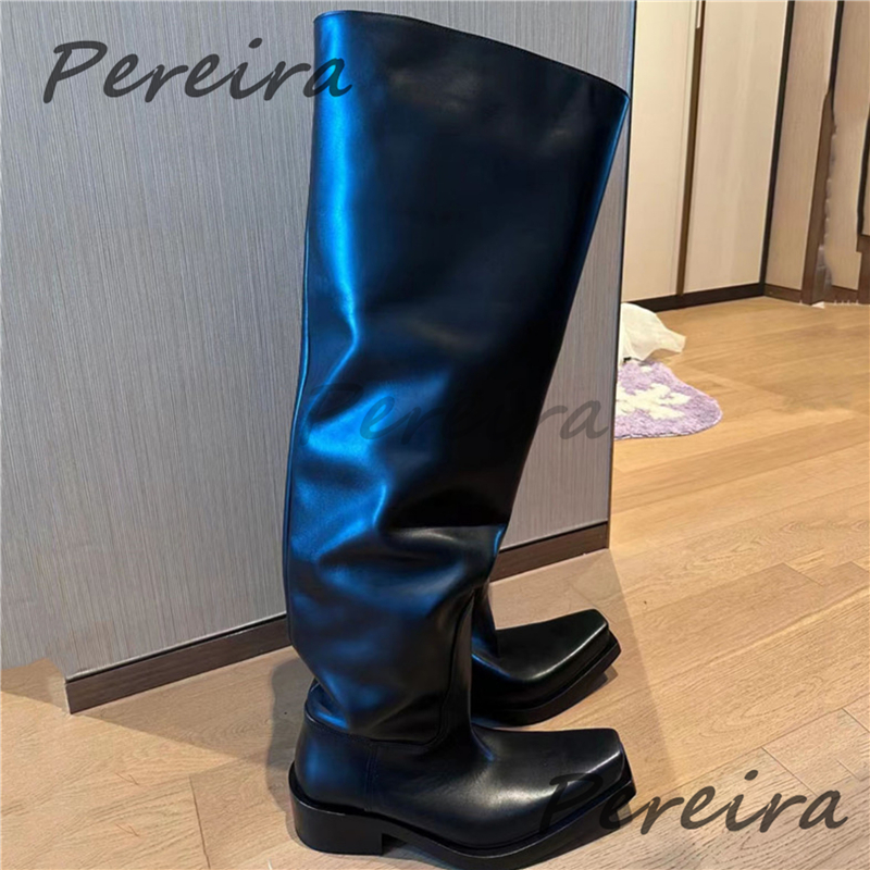 Thick Soled Over The Knee Boot - Riding Boot Short のレビューと価格